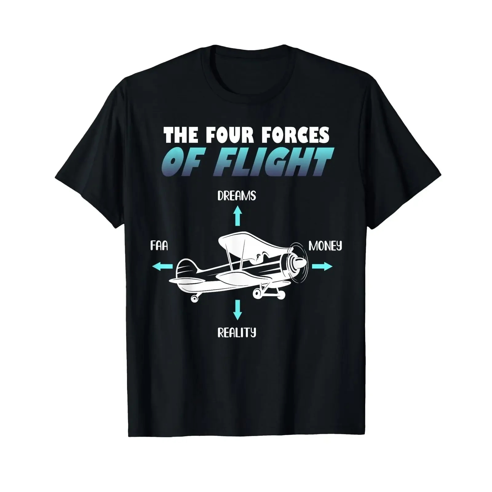 How Planes Fly Aerospace Engineering design Aviation gift T Shirt vintage Washed Unisex Casual Breathable graphic Versatile