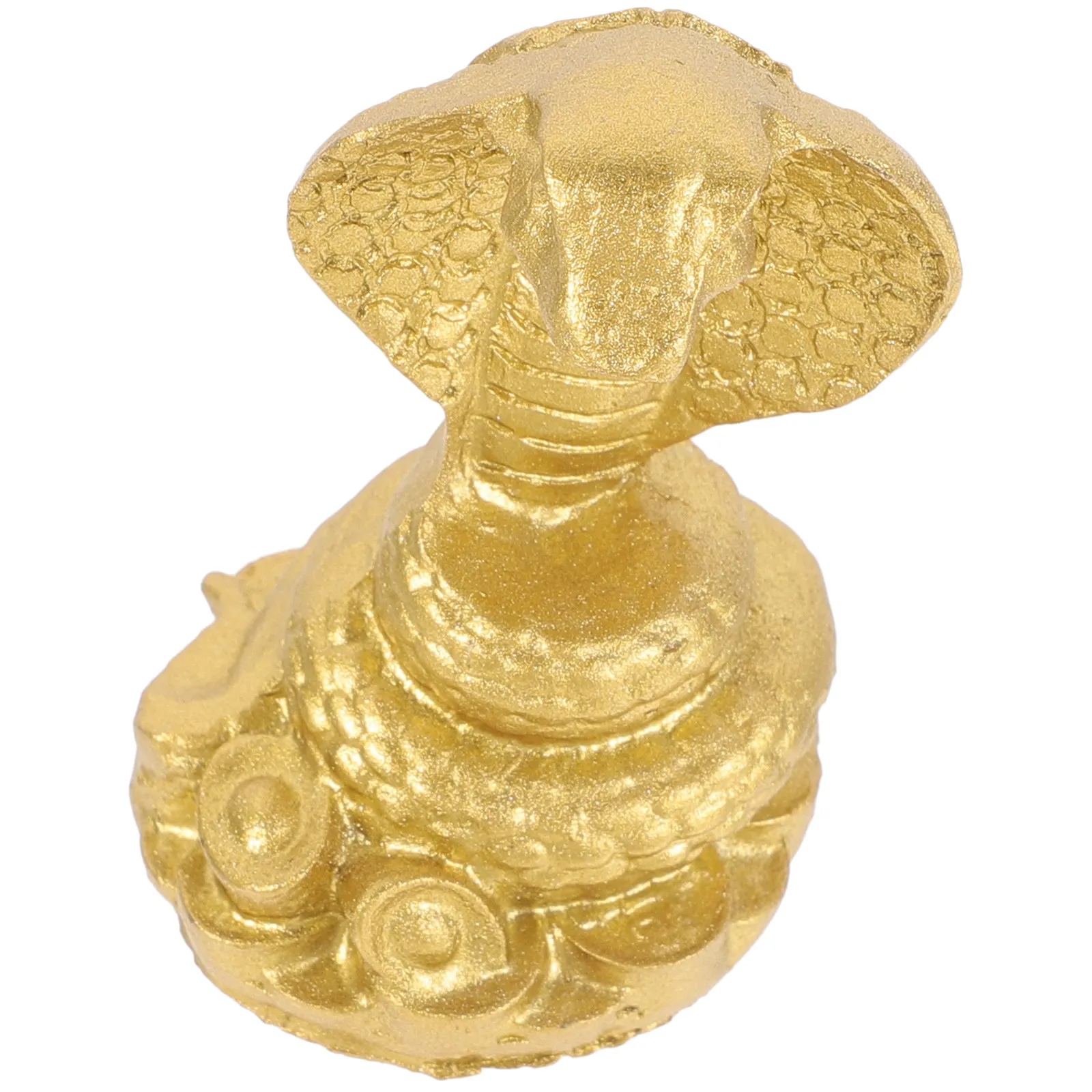 

Изысканная статуэтка змеи-кобры из смолы, маленький настольный декор, ретро-украшение для дома и офиса, художественная статуэтка животного из смолы