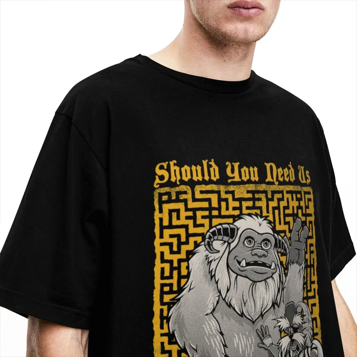 Movie Labyrinth Funny Ludo Didymus Merch T-Shirts Men Women Creative Cotton Tees Round Neck Short Sleeve Plus Size Tops