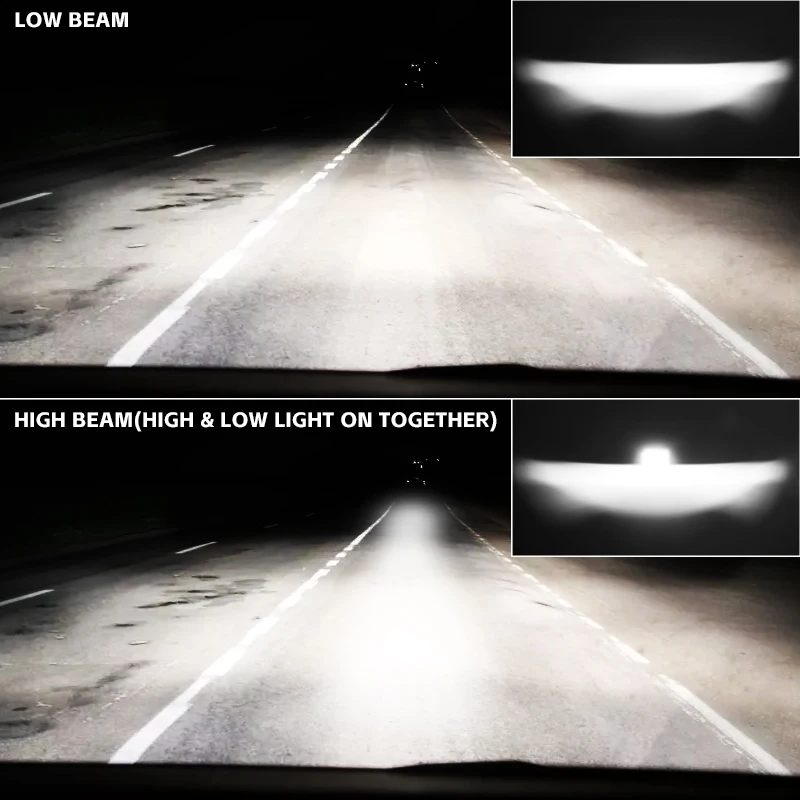 3 Zoll LED Pods Licht Hi-Lo-Strahl LED Arbeit Nebel Fahr licht Bar für Motorrad ATV Utv Geländewagen Offroad 4x4 Boot LKW 12V 24V – Detail 7