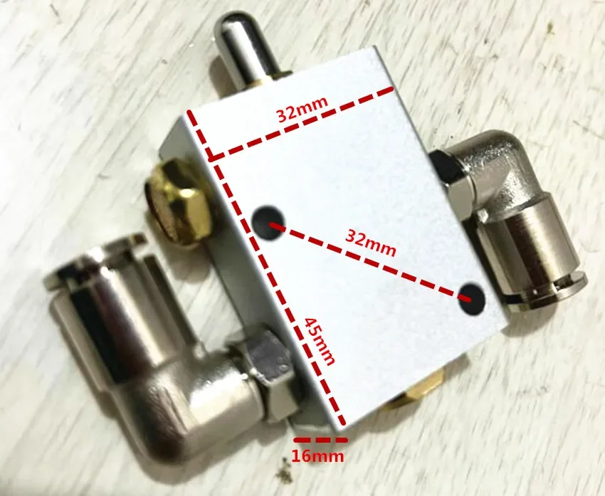 Machine de démontage d'opathie MS6365, tête d'oiseau verticale, vanne de commande de commutateur de verrouillage d'air, 6mm, 8mm, 1PC