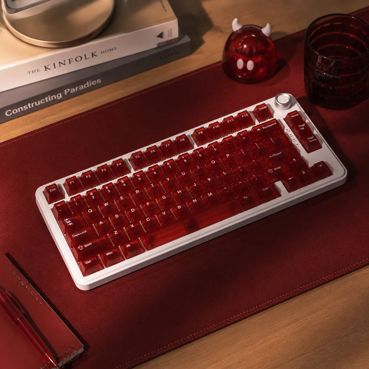 New 132 Keys English Cherry Height PC Fully Transparent Keycaps Mechanical Keyboard Custom Multilingual Keycaps for MX Keyboard view 4
