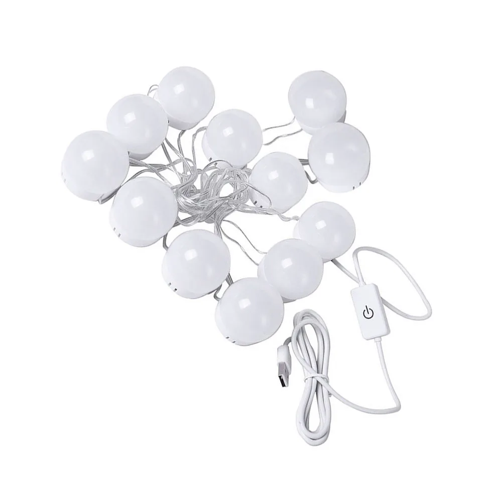 1 комплект, светодиодное зеркало для макияжа, передний светильник, простой стильный туалетный столик, зеркальная лампа для туалетного столика, регулируемая яркость, декоративный светильник