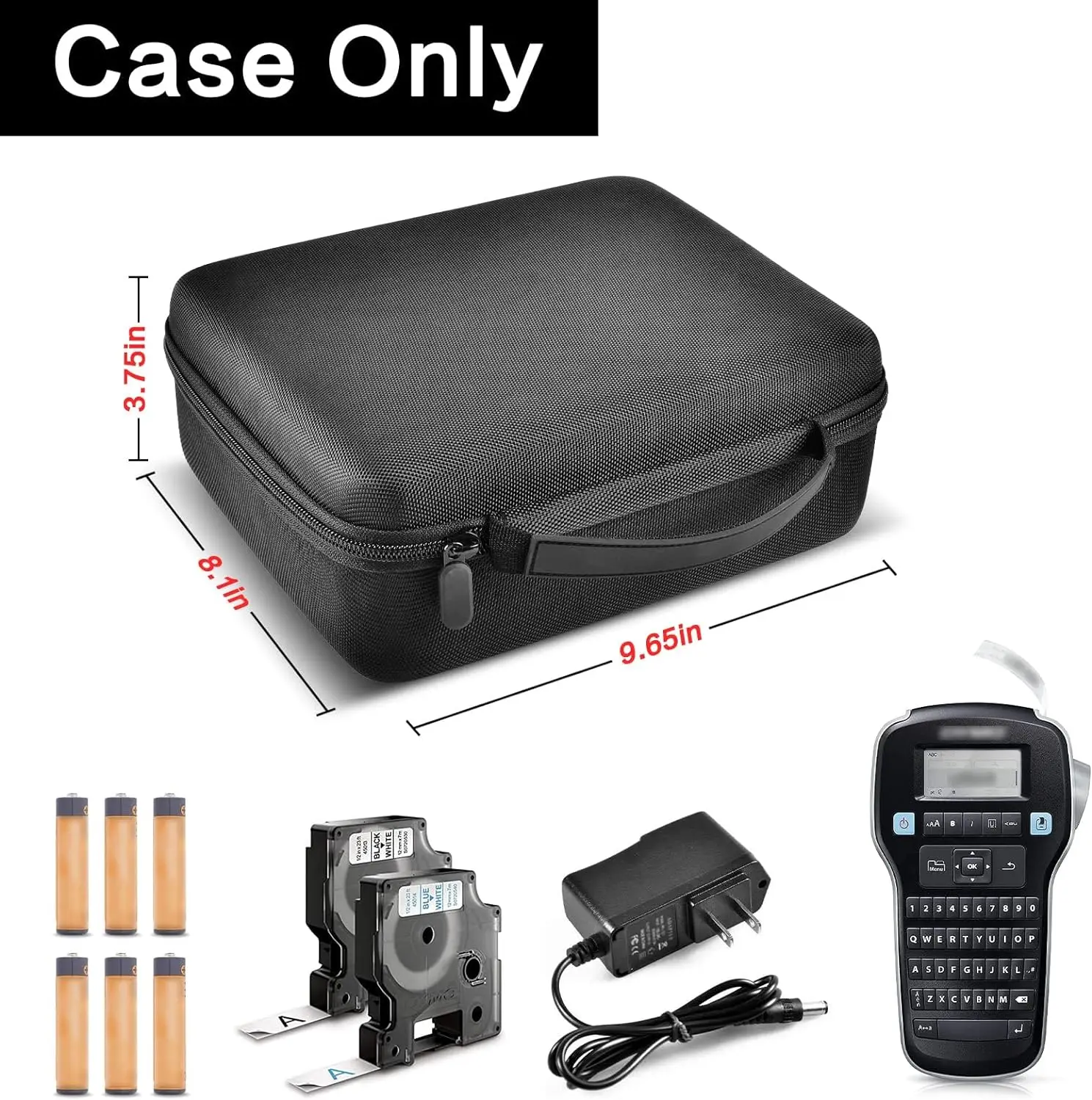 Case Compatible with DYMO Label Maker LabelManager 160/280 Portable Label Maker, Label Printer Storage Organizer for AC Adapter