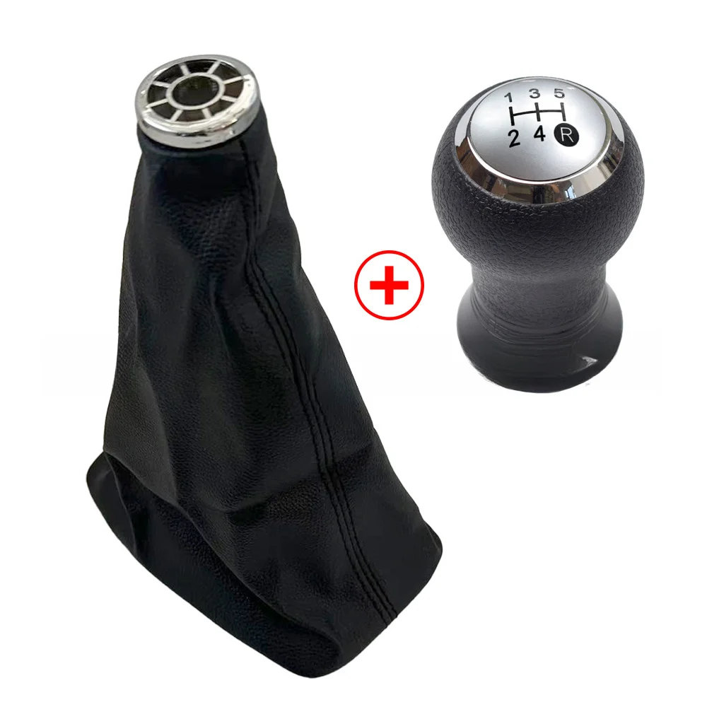 Black Gear Knob Gear Shift Knob Cover Corolla Replacement Part Plastic Material Leather Cover Easy Installation