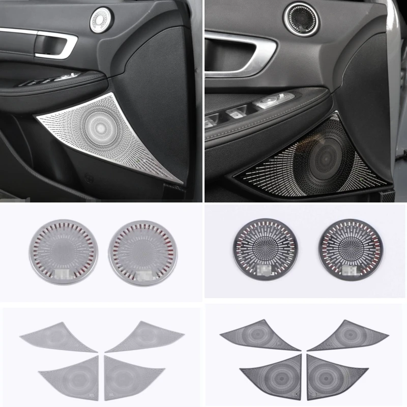 For Hyundai Sonata DN8 2020 2021 2022 Accessories Door Speaker Audio Loudspeaker Pillar A Stereo Speaker Cover Trim