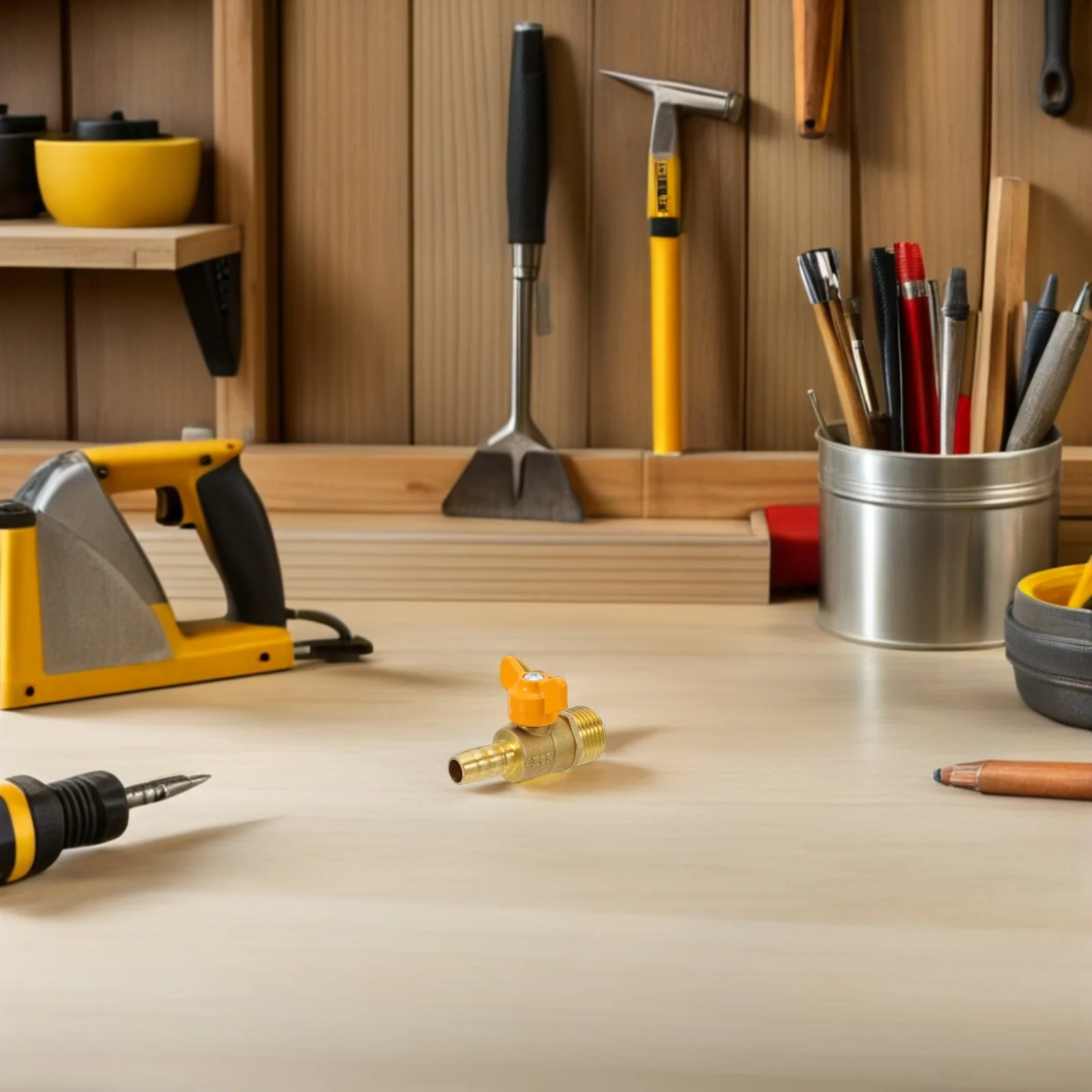 

Brass Gas Ball Valve Heavy Duty Copper Shut Off Male Thread Butterfly Handle Natural Gas Fire Pit Stove Camping Valve