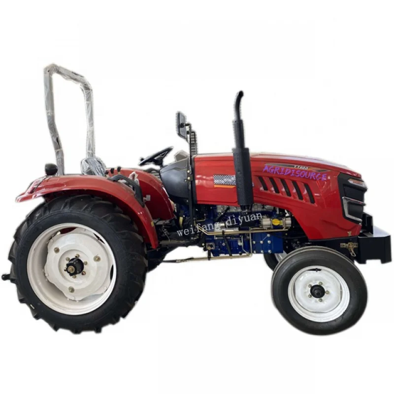 china：50hp tractor 4wd with farm implements front loader backhoe for farming