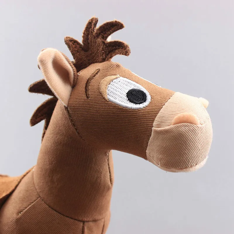 Disney anime Toy Story Woody Sheriff Bath Red Heart Horse, juguete de peluche acústico-óptico ordinario, almohada de sofá, regalo de cumpleaños, 25cm