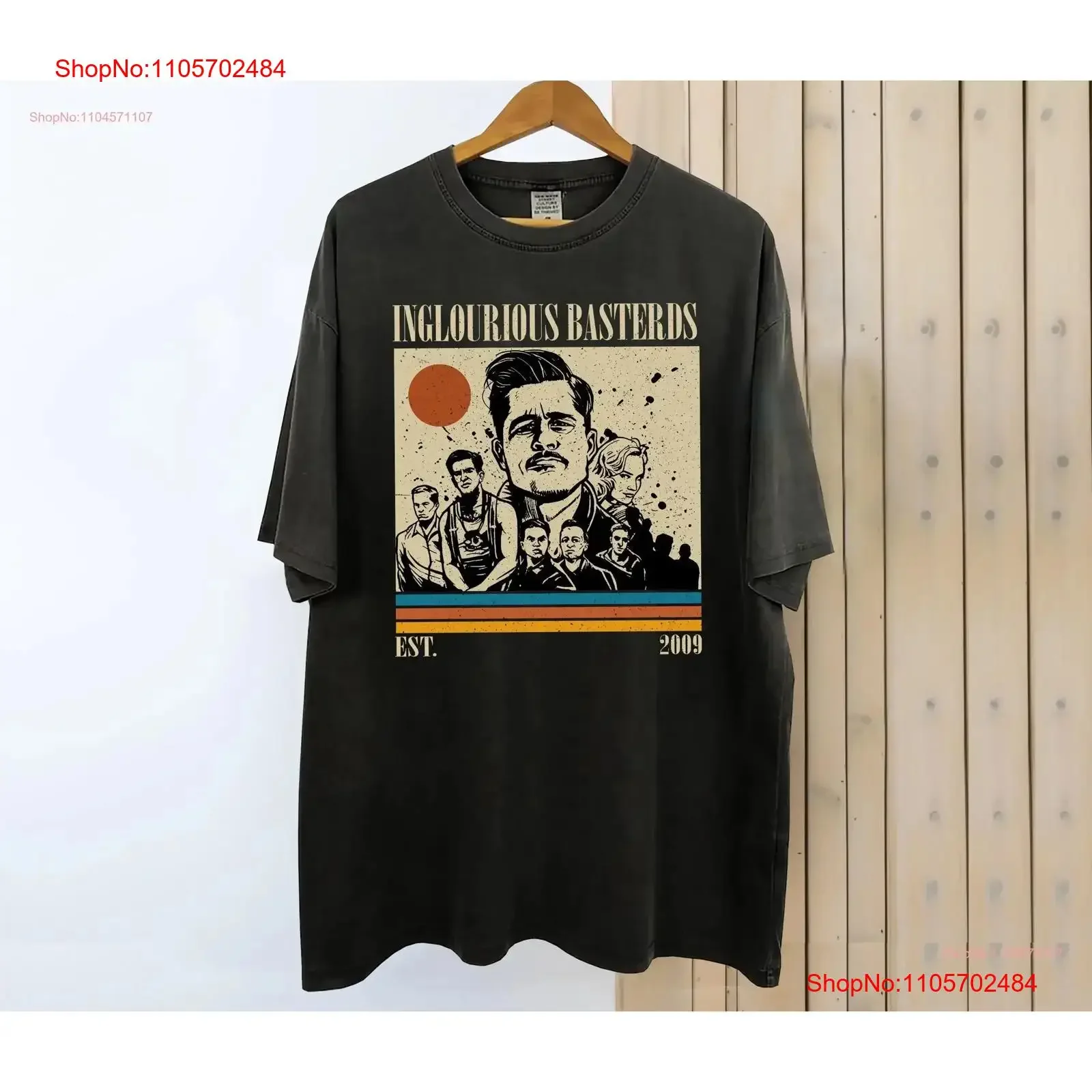 Inglourious Basterds T Shirt Movie Vintage Retro Classic s for him vintage Washed Comfortable Versatile graphic Soft Breathable