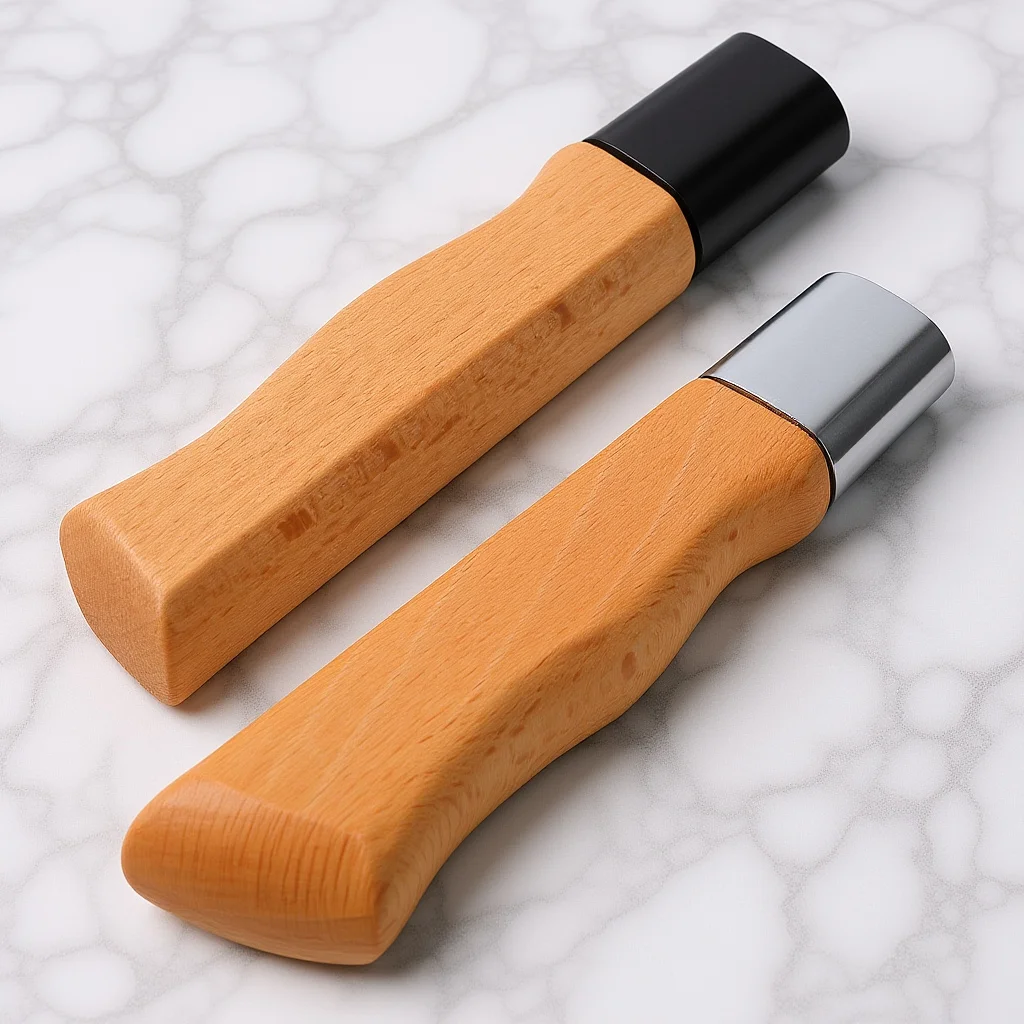 2pcs Rosewood Cutter Handle: Wooden Replacement Grip Kitchen Knives Nonslip Ergonomic Design Suitable For Chopping Cutters,