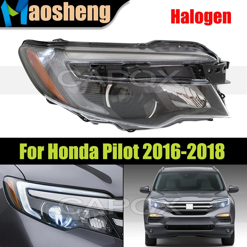 Faro delantero halógeno versión estadounidense para Honda Pilot 2016 2017 2018 faro delantero halógeno