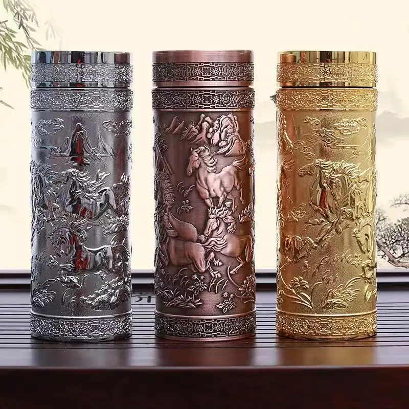

Bronze Silver Cup Relief Thousand Foot Silver Cup Horse to Success Insulated Cup Silver Plated Cup Business Gift Silver Ionic Cu
