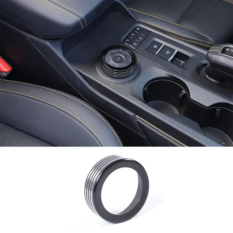 For 23+ Models Ford Ranger Ranger Driving Mode Knob Ring Aluminum Alloy 1-piece Set Car Knob Ring Decoration Accessories