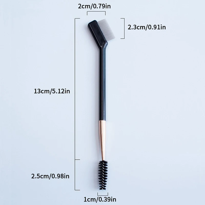Double Headed Eyebrow Brush Steel Needle Eyelash Comb Contouring Eye Brow Eyeliner Makeup Brushes Eyes Blend Cosmetic Brushes