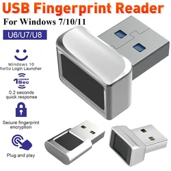 U6 U7 U8 USB Fingerprint Reader For Windows 10 Hello PC Laptop Fingerprint Reader Password-Free Login USB Module