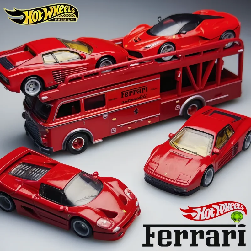 

New Hot Wheels Car Culture Modern Classics 1987 Ferrari Testarossa Scale Alloy 1:64 Car Model Collection Toy Boy's Birthday Gift