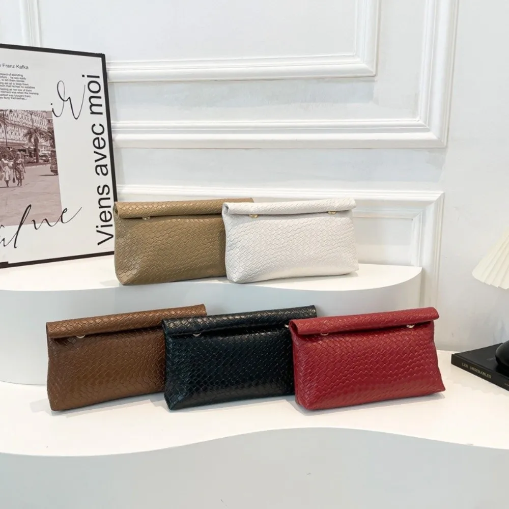 Elegant Buckle Women Clutch Bag Multifunctional Large Capacity Women's Handbag Stone Pattern Dinner Bag Women