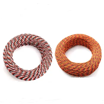 5M 16 voeten 20 22AWG 26awg 30/60 Core 3 manieren Twist Servo Verlengkabel JR Futaba Twisted Wire Lead voor RC Vliegtuig Accessoires
