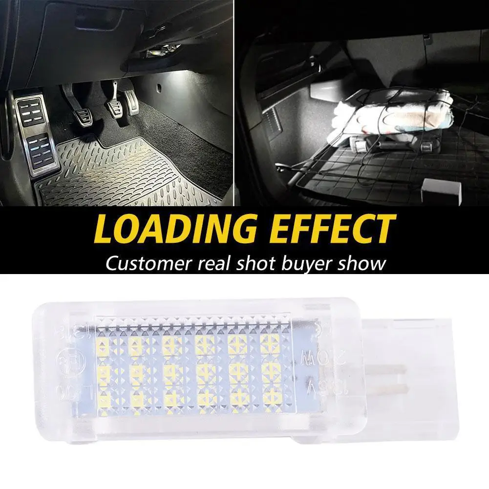 1pcs LED Footwell Luz Bagagem Compartimento Lâmpadas Caixa de Luva Assento Lâmpada Footwell Para Audi A4 Para Porsche Cayenne