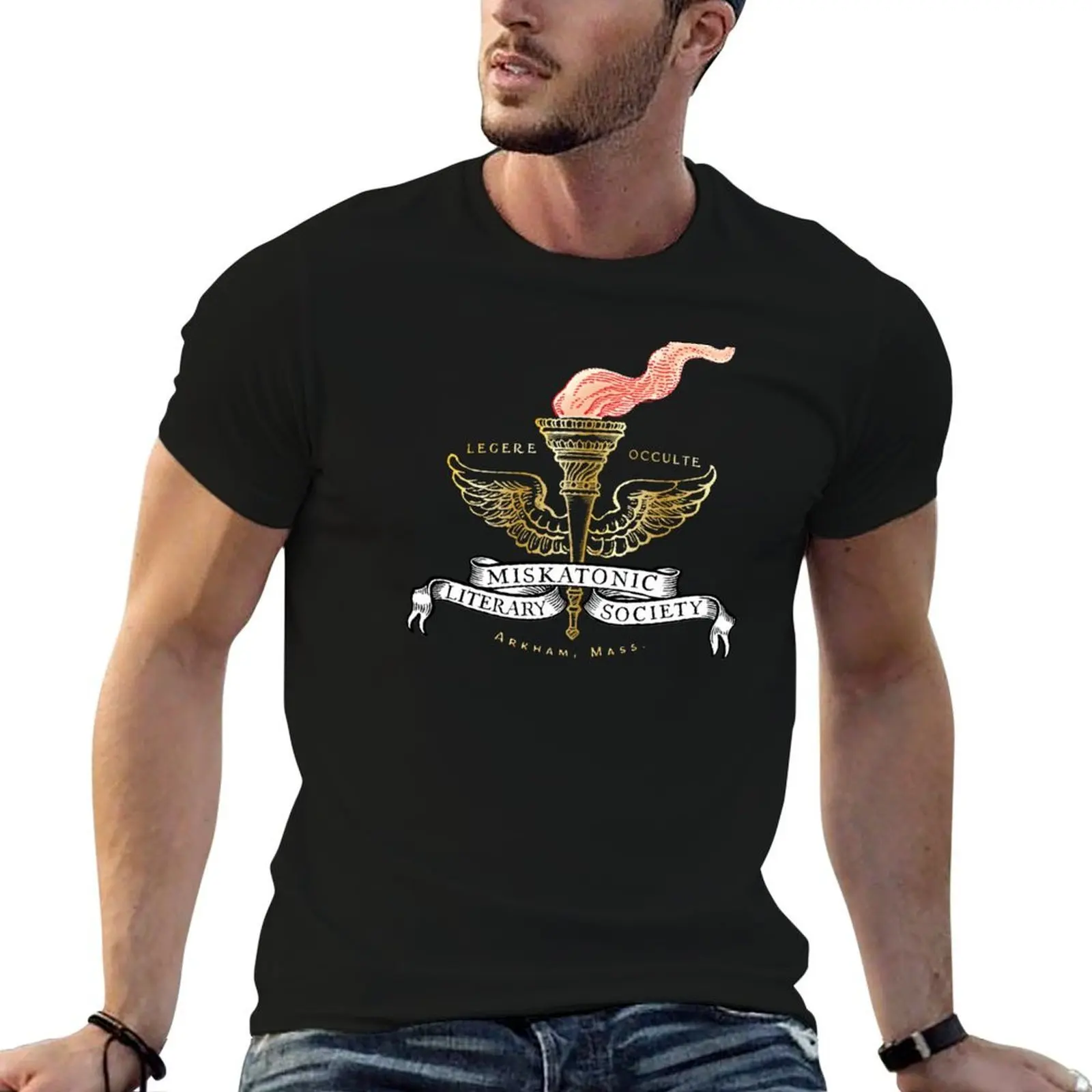 

Miskatonic Literary Society T-Shirt cotton t shirts man 100% mens graphic t shirts T-Shirt