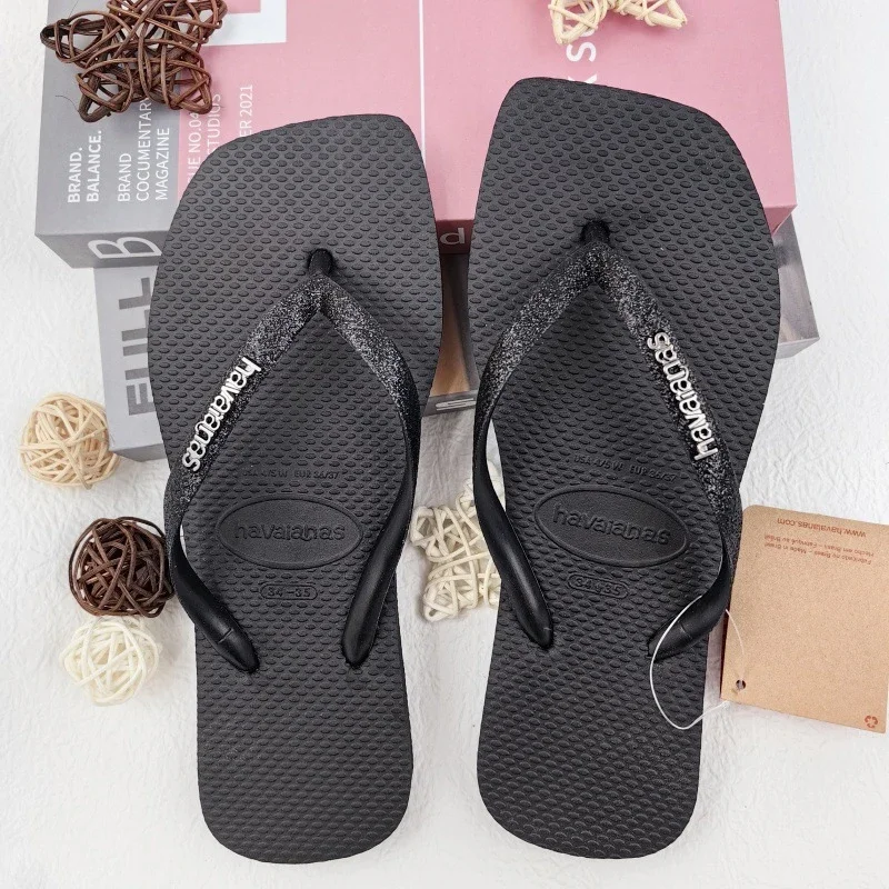 

Женские шлепанцы Havaianas, сандалии на клипсе, пляжная нескользящая обувь
