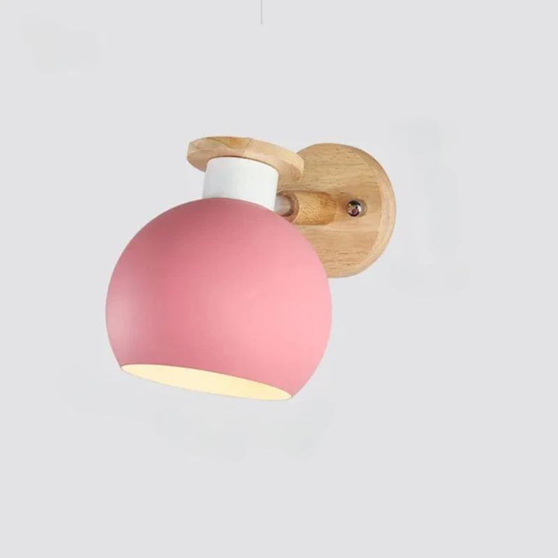 Macaron Wall Lamp Nordic Colorful LED Wall Lights Adjustable Bedroom Bedside Reading Sconces Children's Room Decors Lighting бра