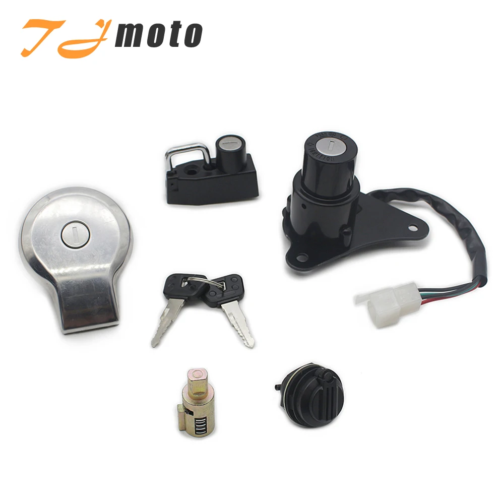 

For Yamaha XV125 Virago 125 1997 1998-2000 XV250 Virago 250 1988 1989-2013 Ignition Switch Seat Lock Fuel Tank Caps With Keys