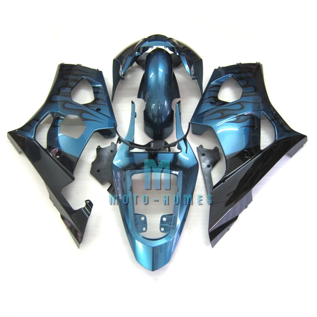 Free DIY Your Fairing Kits for SUZUKI GSXR1000 2003 2004 03 04 GSX-R1000 K3 100% Injection Road Racing Rebuild Bike Black Flames