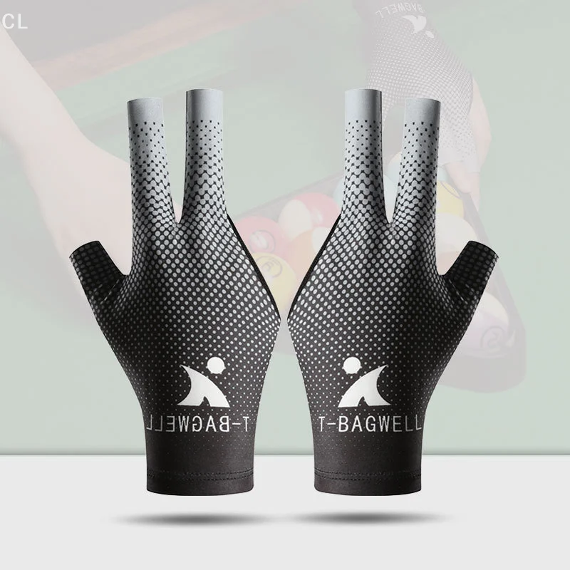 1 x professioneller Billardhandschuh für die linke Hand mit rutschfestem Silikon, atmungsaktiv und elastisch für Snooker-Spiele