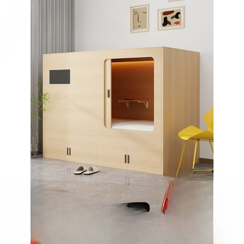 On and off the table combination bed, college dormitory bed, multi-function space capsule