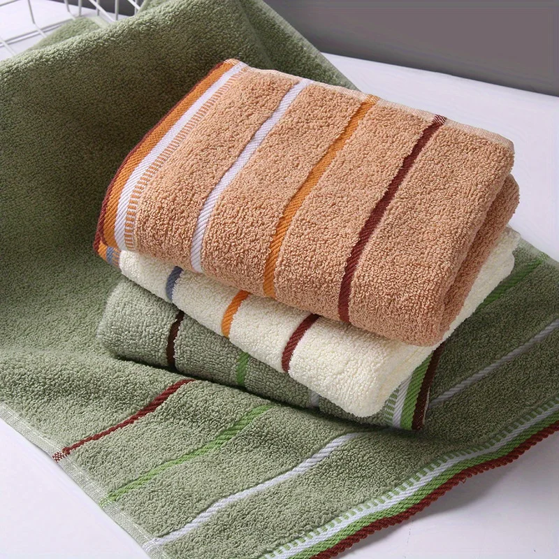 

1/3pcs 100% Cotton Bathroom Towel, Thickened Beard Towel, Adult Hotel Travel Enthusiast Increases Water Absorption