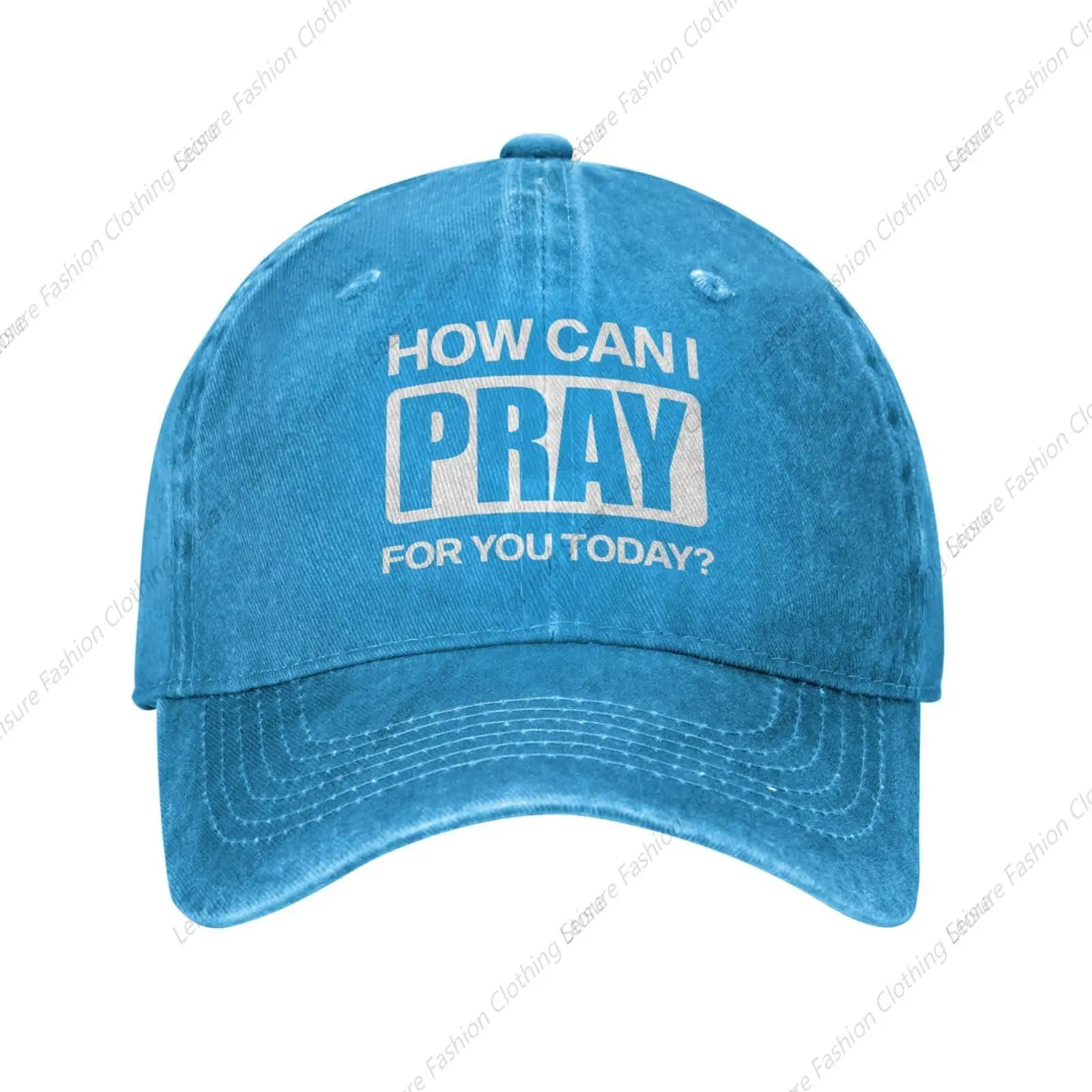 

How Can I Pray for You Today Baseball Cap Denim Hats Adjustable Snap Back Trucker Caps for Men Women