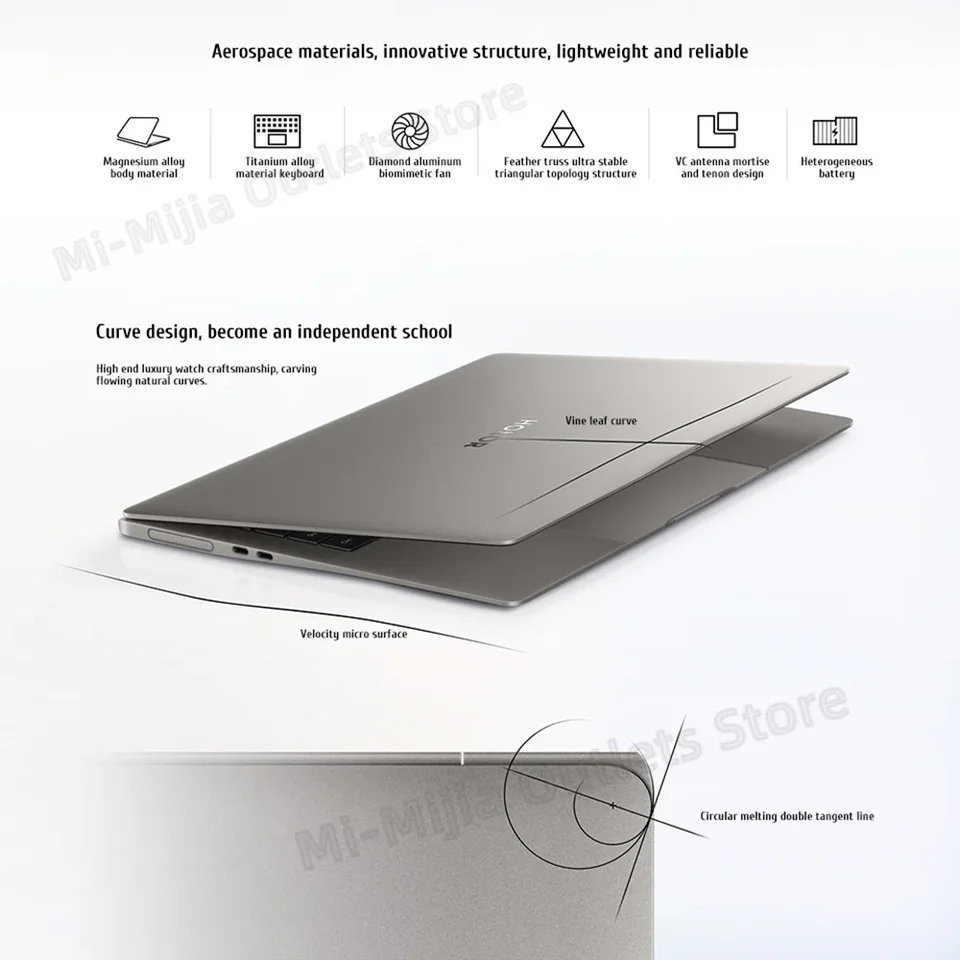 Honor MagicBook Art 14 Snapdragon Edition 1kg 超薄型ラップトップ X