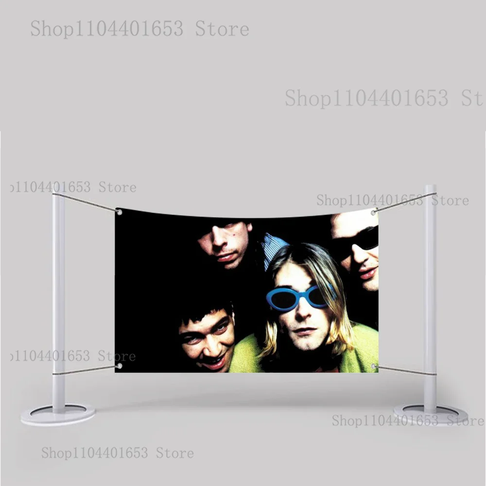 Cool Band N-Nirvana Flag Outdoor camping yard flag office gym wall dormitory decoration flag