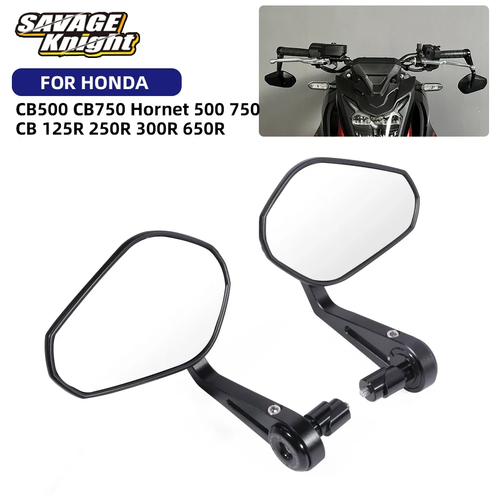 

E9 Bar End Mirrors For Honda CB750 Hornet 750 CB500 CB1000R CB650R CB650F CB500F CB300R CB300F CB 250R 125R Rearview Side Mirror