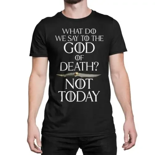 Neu What Do We Say to The God of Death Syrio Forel Premium T-Shirt