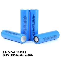 18650 3.2V 1500mah Lifepo4 akumulator 3C-5C rozładowania dla majsterkowiczów akumulator Kid Car Mini Fan latarka