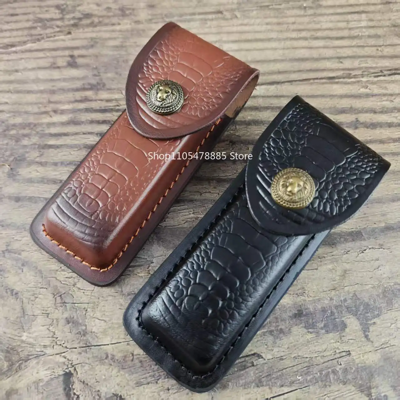 1PC Knife Sheath Pocket Folding  Knife Tool Belt Loop Case Holder Pounch Multifunctional Knife Sheath Leather Cover