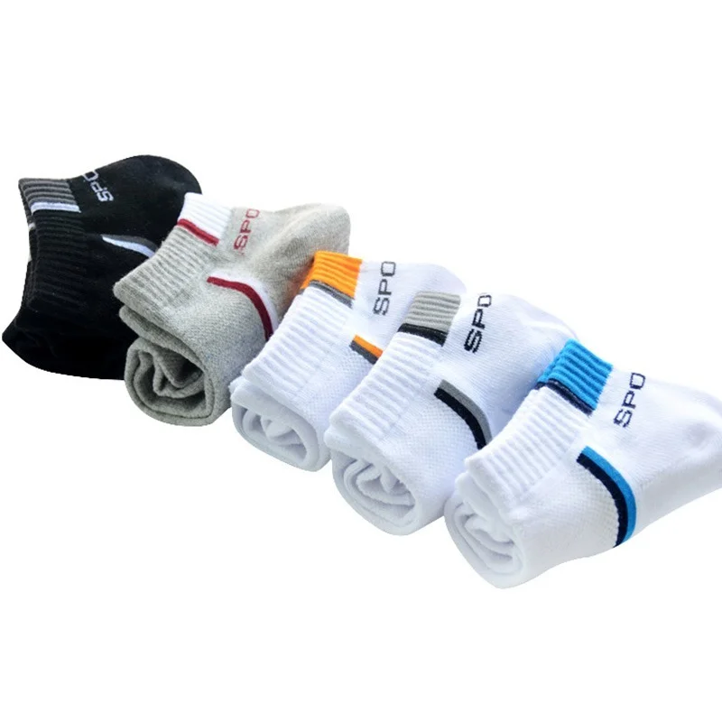 Calcetines deportivos de malla transpirable para hombre, calcetín corto informal, de algodón, absorbe el sudor, de verano