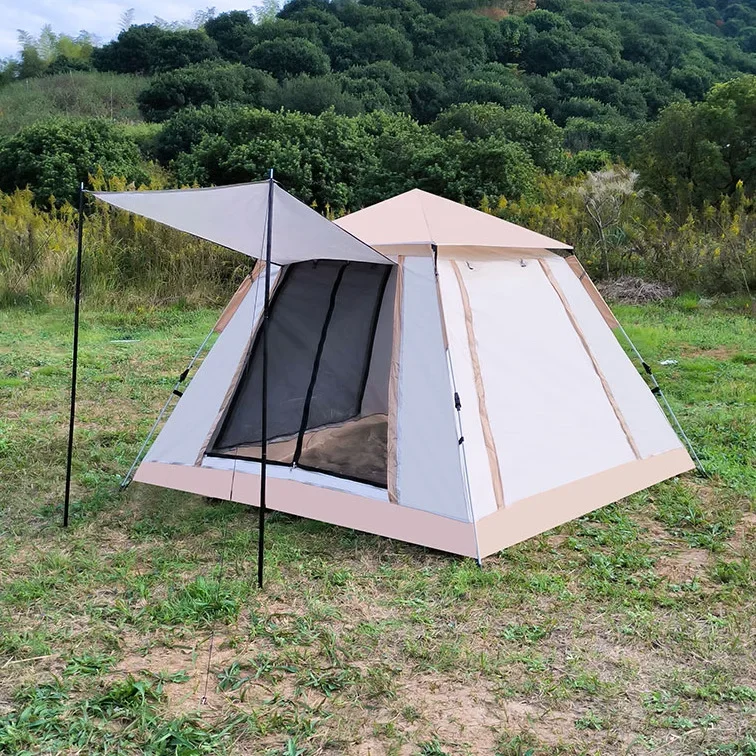 Automatic quick-opening folding tent Outdoor ventilation and sun protection One room and one living room Portable