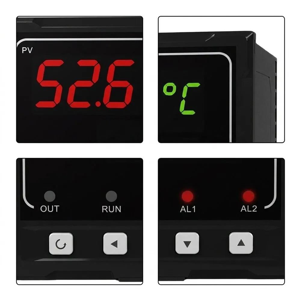 Digital Temperature Controller for MIK-1100 3-Digit Display Class 0.3 92x92mm Cutout Size Industrial Process Monitoring