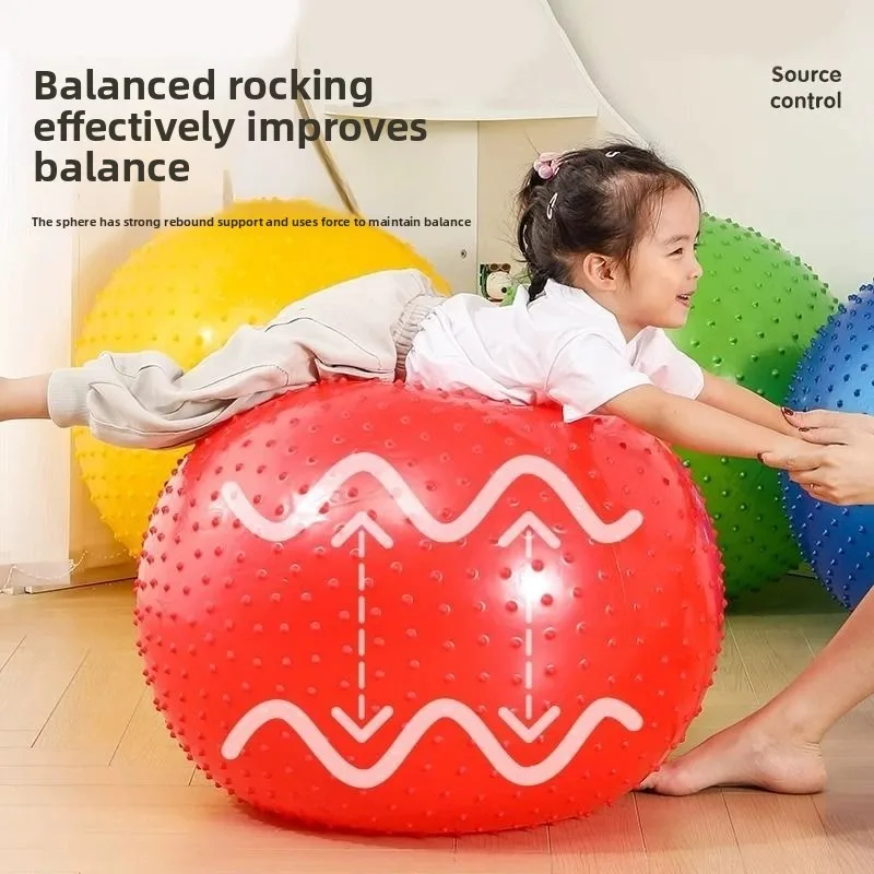 Thickened Explosion‑Proof Peanut Yoga Trainer, Kids Sensory Integration Balance Exerciser, Portable Home Fitness Workout Tool