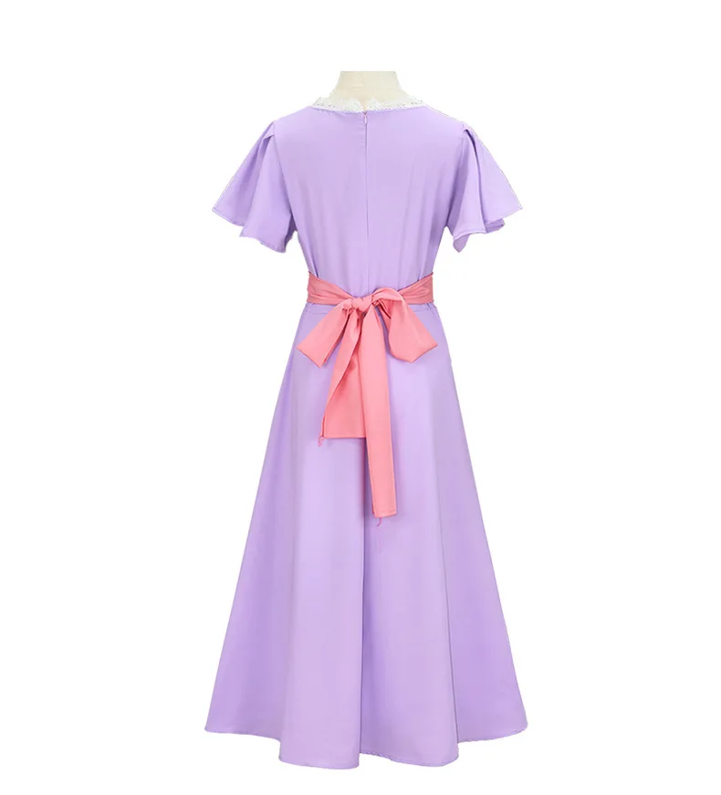Titanic Rose vestido de plomo femenino vestido de gasa púrpura claro vestido de té de noche conjunto de cosplay