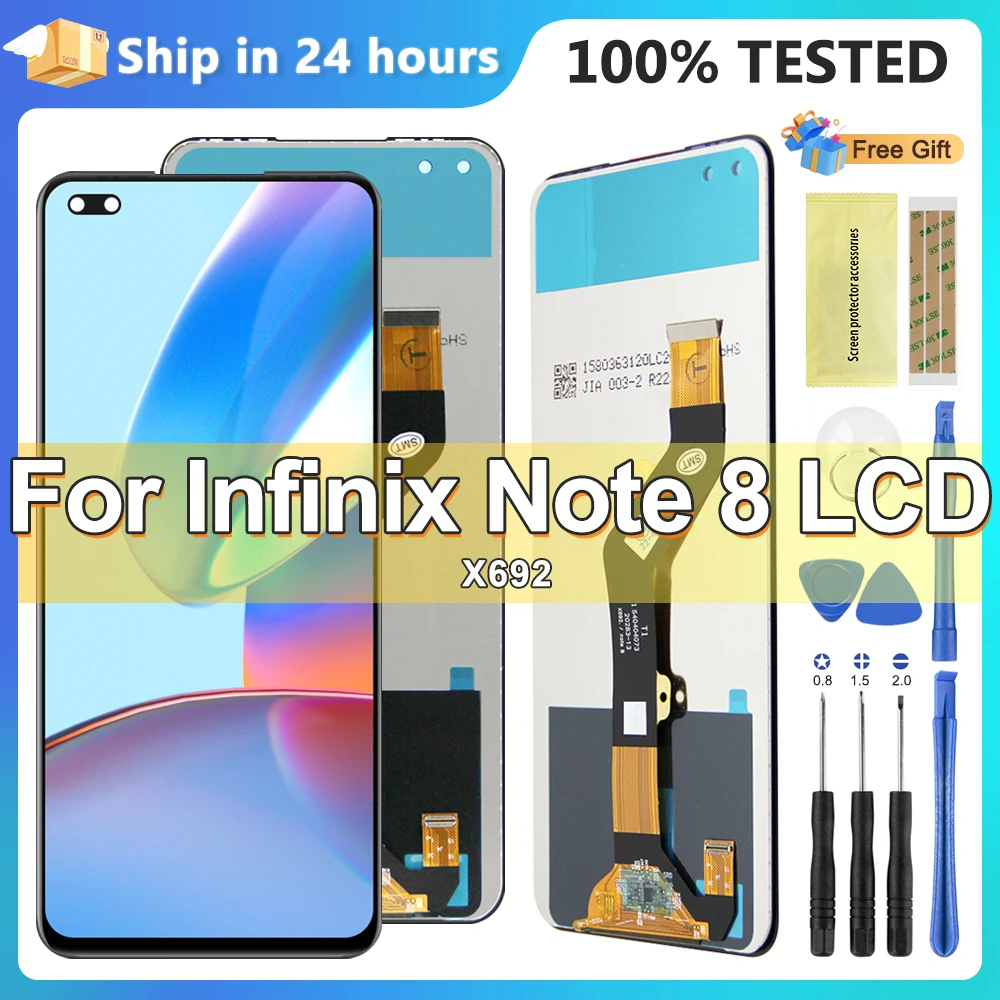 Amoled Display For Infinix Note 8 LCD Display Touch Screen Assembly Digitizer For Infinix Note8 X692 Screen Replacement Parts