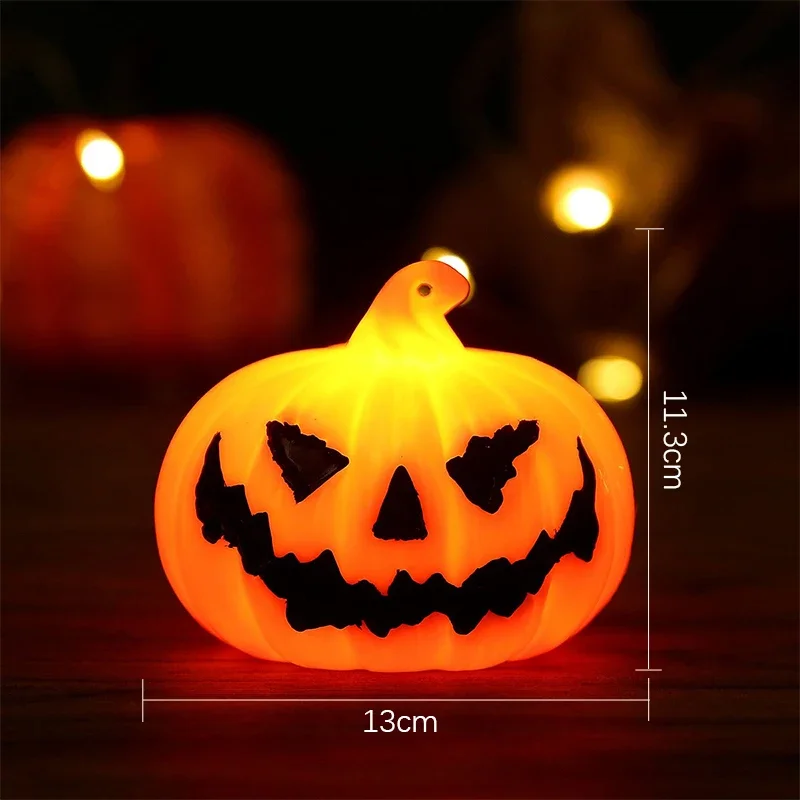 Pompoen Lantaarn Halloween Ghost Gezicht Lamp Kindercadeau Voor Balkon Slaapkamer Tuin Halloween Party Decoratie Sfeerlicht