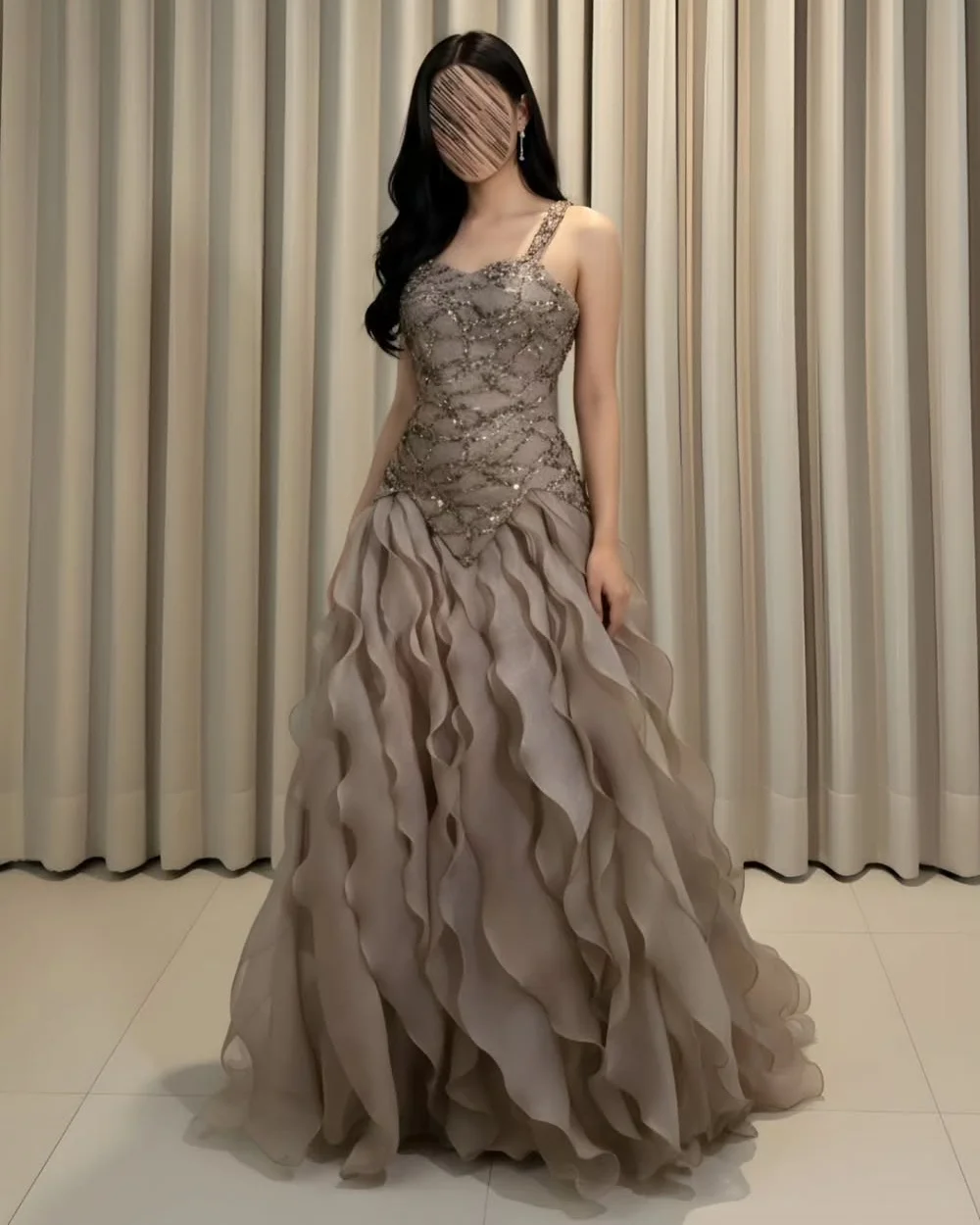 

Customized Exquisite Fashion Tulle Sequined Ruched A-line Cocktail Dresses Spaghetti Strap Long Dresses Evening Dresses Elegant