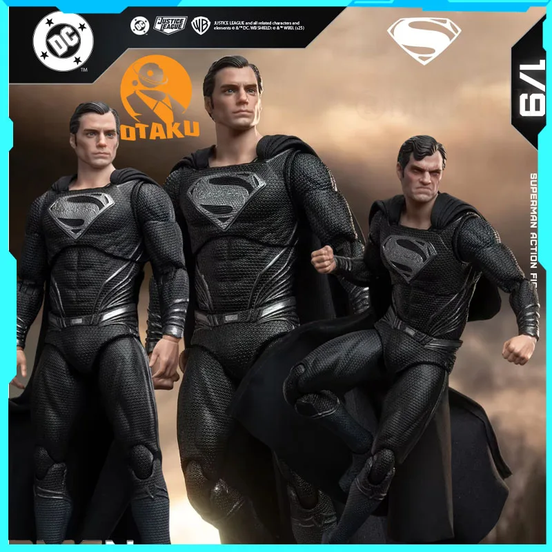 

New Original Fondjoy Black Superman 2.0 Action Figure Dc Zack Snyder'S Justice League Figures 1/9 Super Man Pvc Model Doll Toys