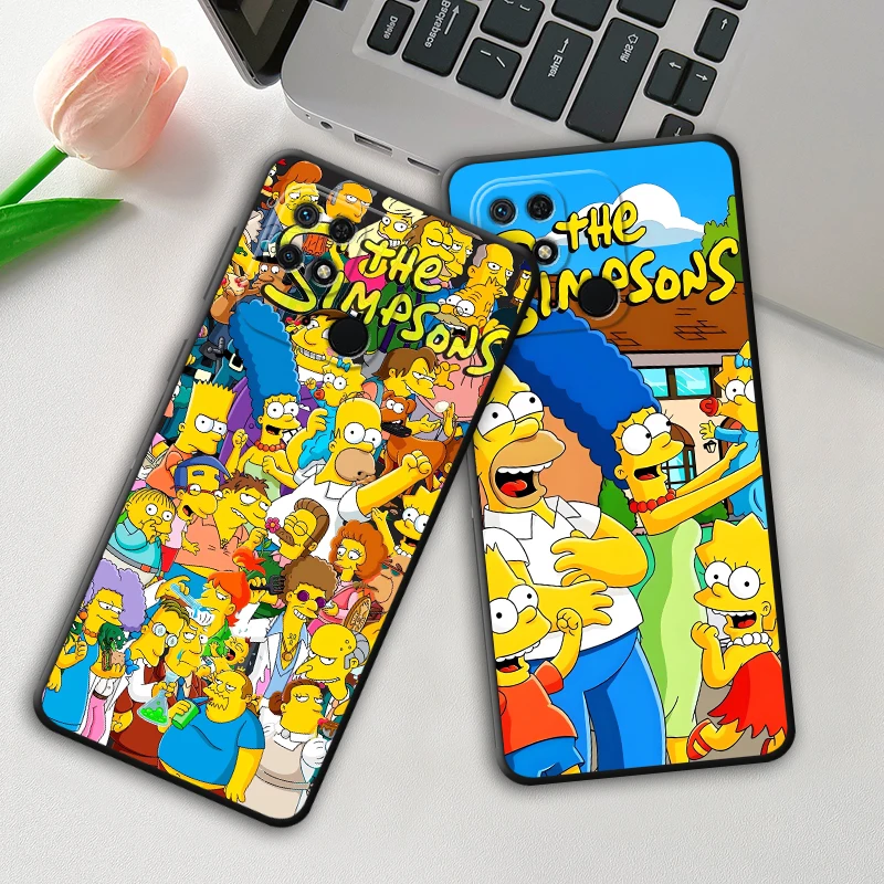 سمبسنز متعة الأسرة لينة عودة غطاء الهاتف القضية ل Xiaomi Poco M3 M4 برو F3 F4 F5 X3 X4 X5 C51 M5 C65 C50