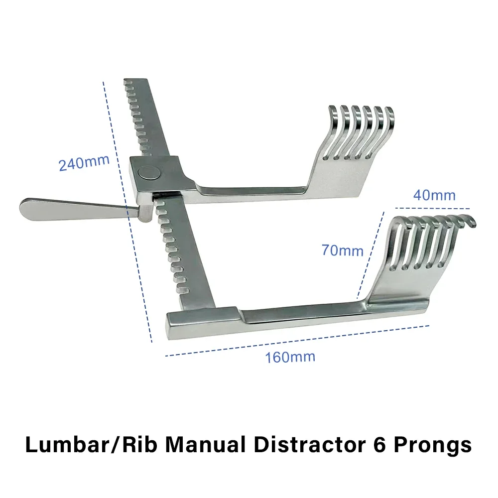 Bone Retractor Lumbar/Rib Manual Distractor 6 Prongs multifunctional Orthopedic Surgical instruments